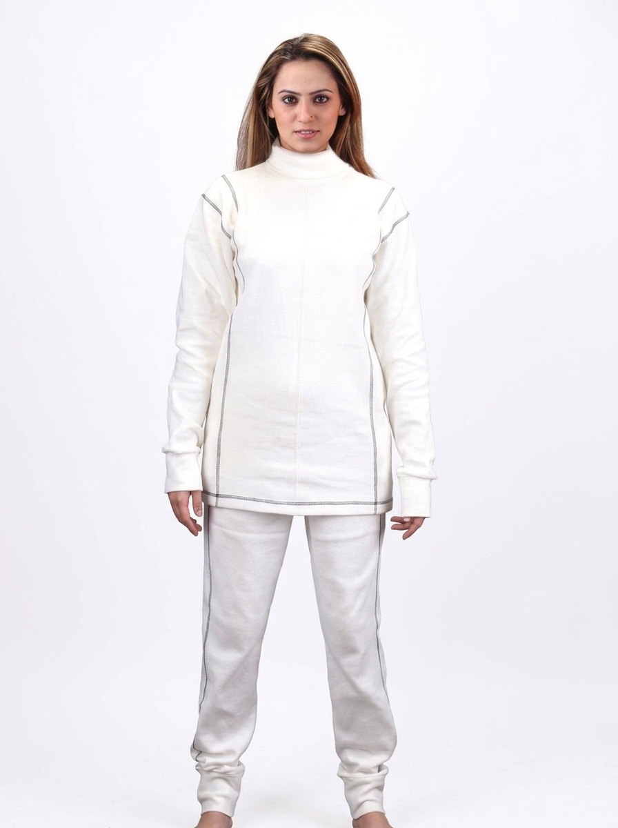 SFI 3.3 Nomex® Fire-Resistant Racing Base Layer / Undergarments – 2-Piece White Set